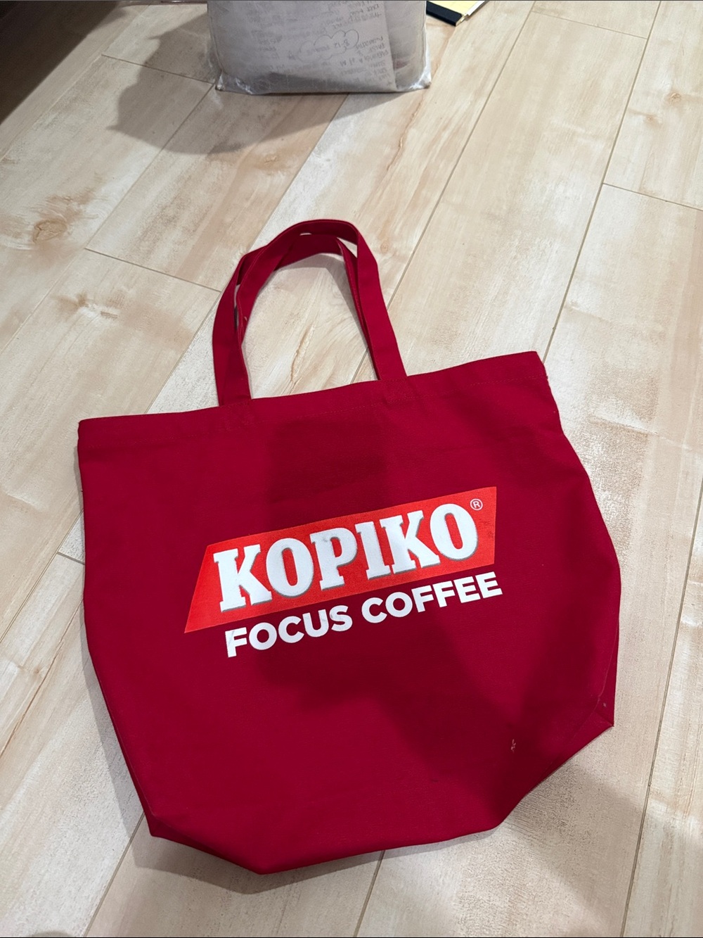 Kopiko Coffee Red Canvas Tote